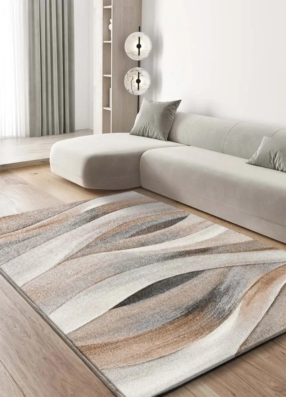 Alfombra abstracta salón BADET 40126 02 Beige Universal