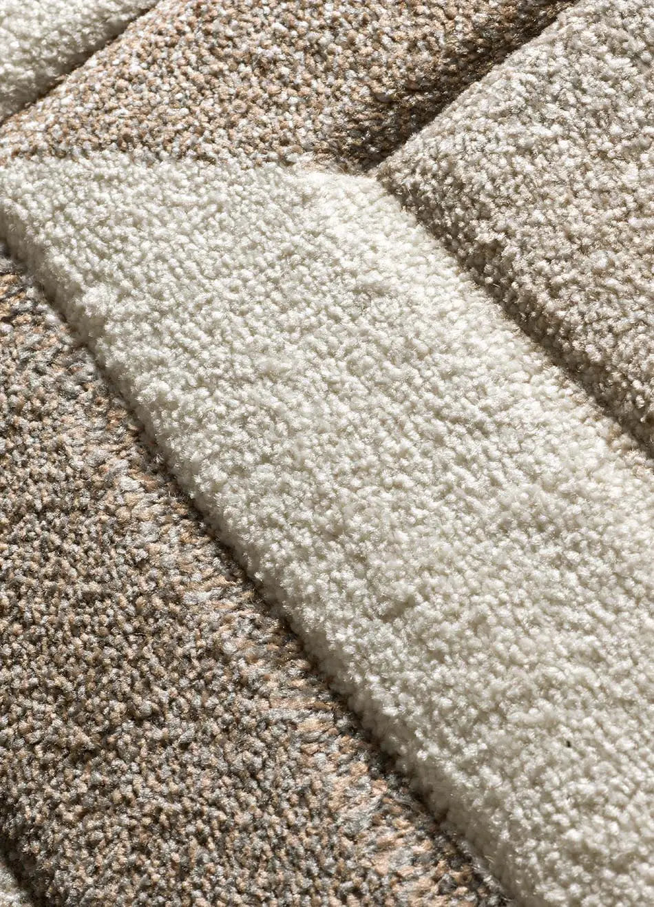 Alfombra geométrica detalle BADET 40504 06 Marrón Universal