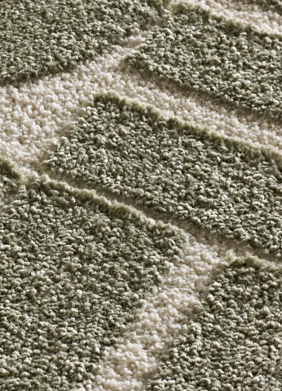 Alfombra Candela 2438 13 Verde Detalle Universal XXI