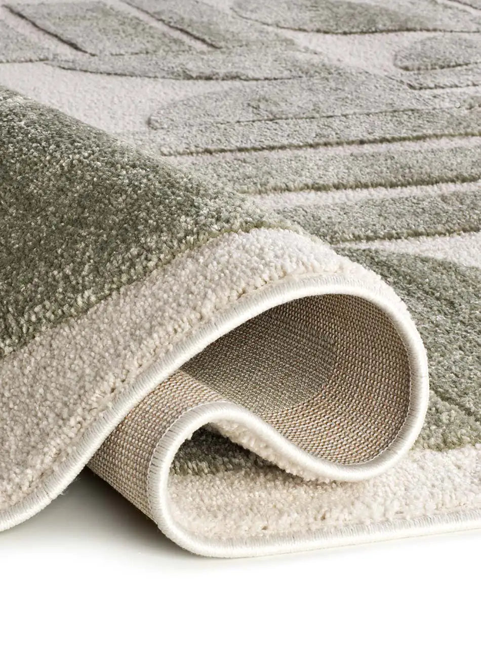 Alfombra Candela 2438 13 Verde Backing Universal XXI