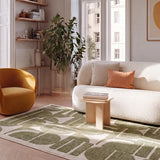 Alfombra Candela 2438 13 Verde Salón Universal XXI