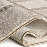 Alfombra geométrica pliegue CANDELA 2451 41 Crema Universal