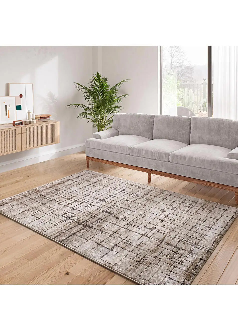 Alfombra Ceres 71002 02 Beige Para salón Universal XXI