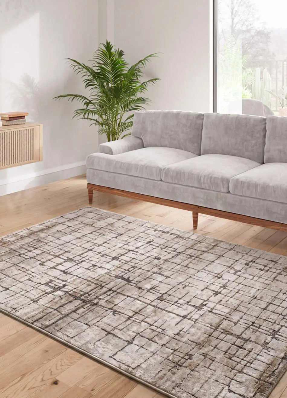 Alfombra Ceres 71002 02 Beige Salón Universal XXI