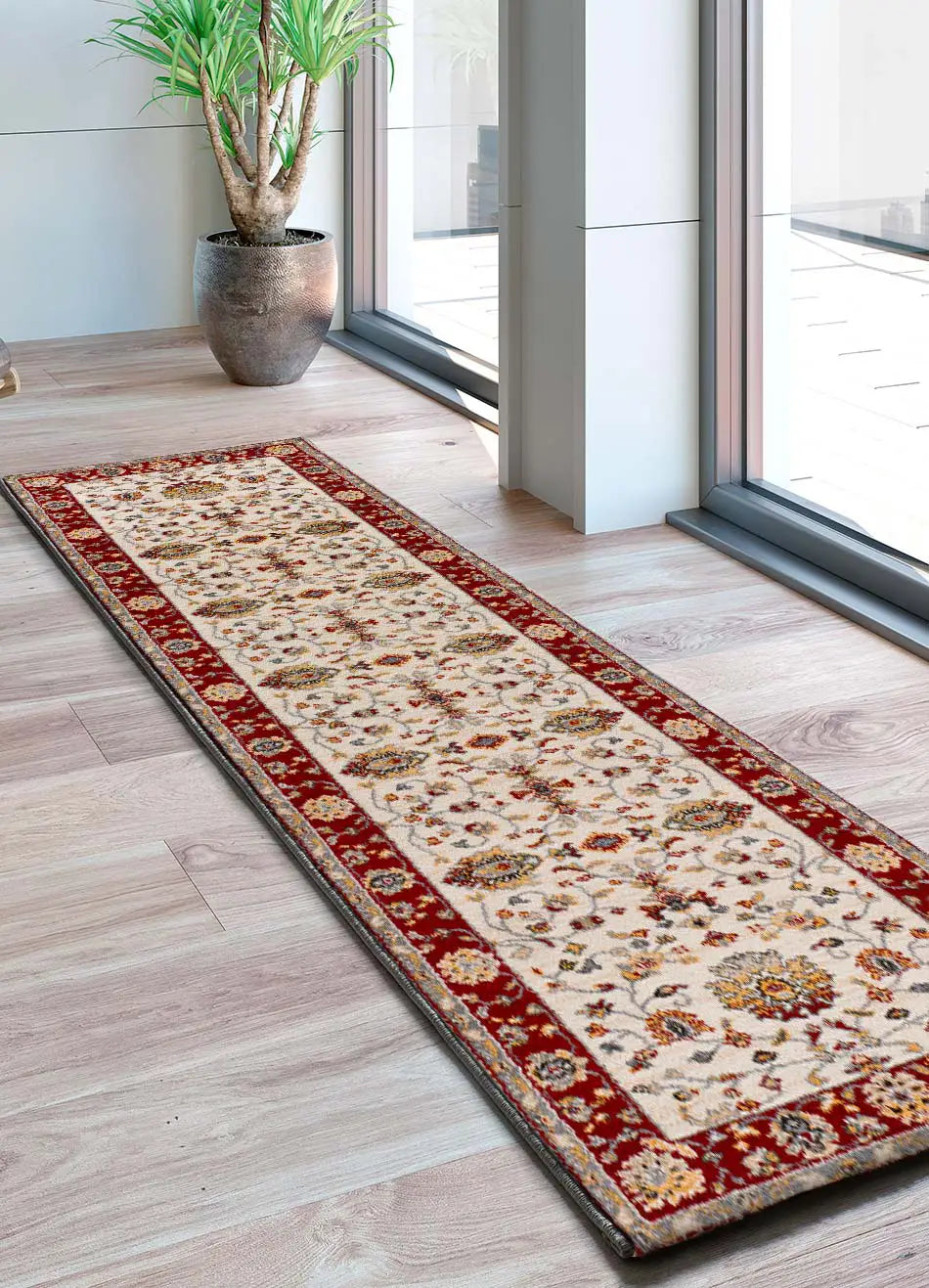 alfombra-classic-12505-crema-pasillo-Ambiente-Universal