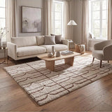 Alfombra Ember 69412 02 Beige Para salón Universal XXI
