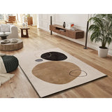 Alfombra moderna de salón LESSIA PEBLINNE Beige
