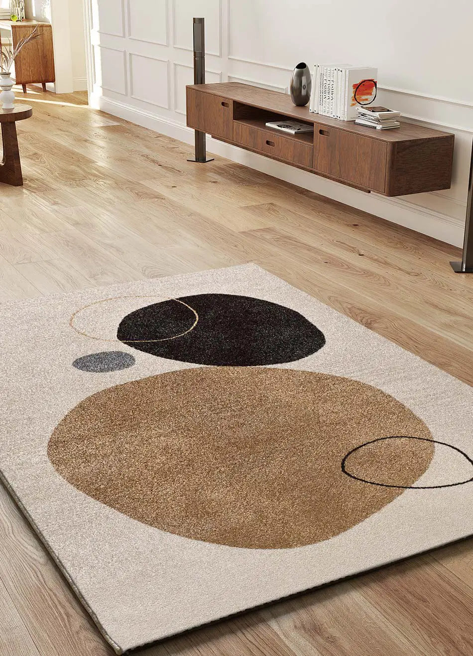 Alfombra moderna salón LESSIA PEBLINNE Beige