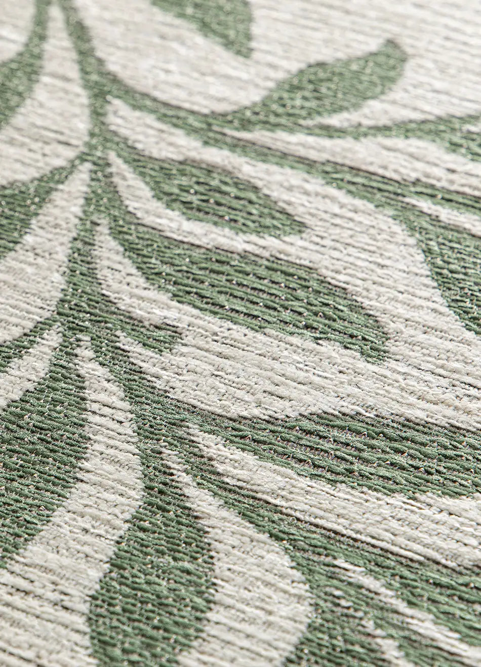 Alfombra floral detalle LUA 3103 Verde Universal