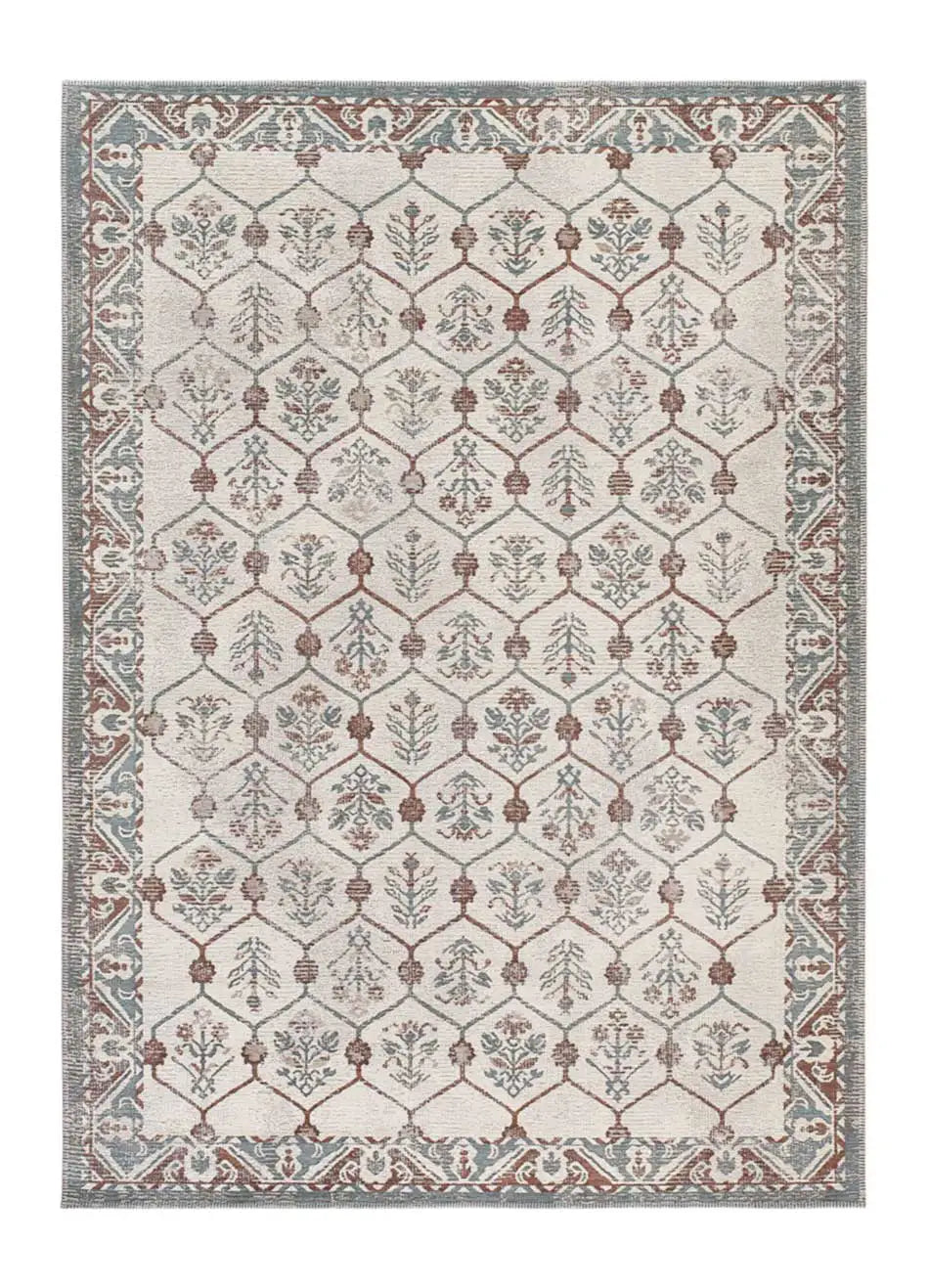 Alfombra vintage LUA 3108 Azul Universal
