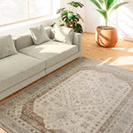 Alfombra vintage de salón LUA 3111 Plata Universal