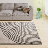 Alfombra de pelo largo salón LUSH COASTALINA Blanco Universal