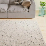Alfombra de pelo largo LUSH DOTTIE Negro Universal