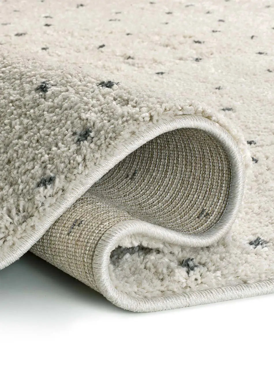 Alfombra de pelo largo LUSH DOTTIE Negro Universal