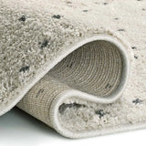Alfombra de pelo largo LUSH DOTTIE Negro Universal