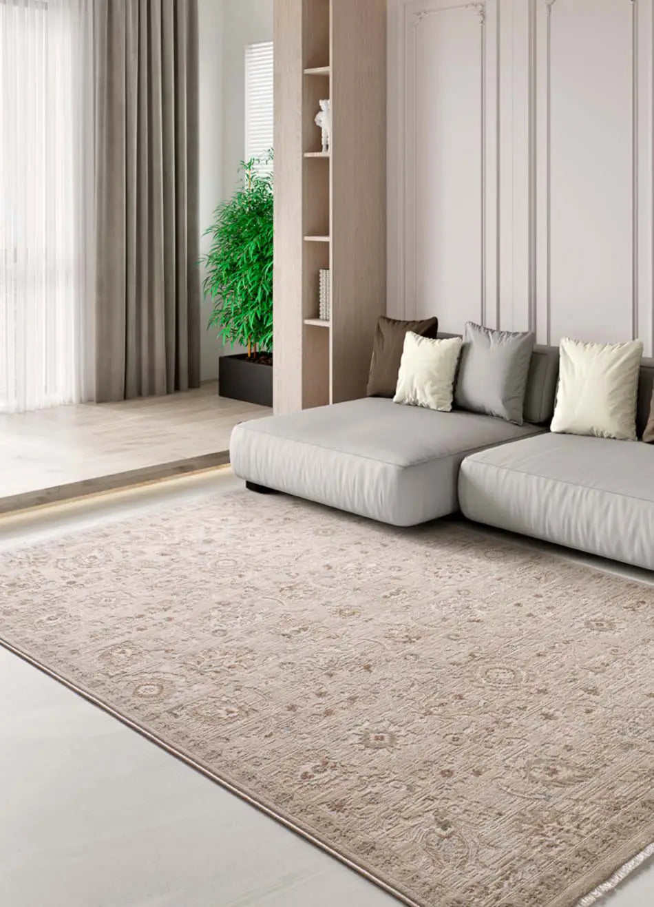 Alfombra vintage ONA 52081 02 Beige Universal