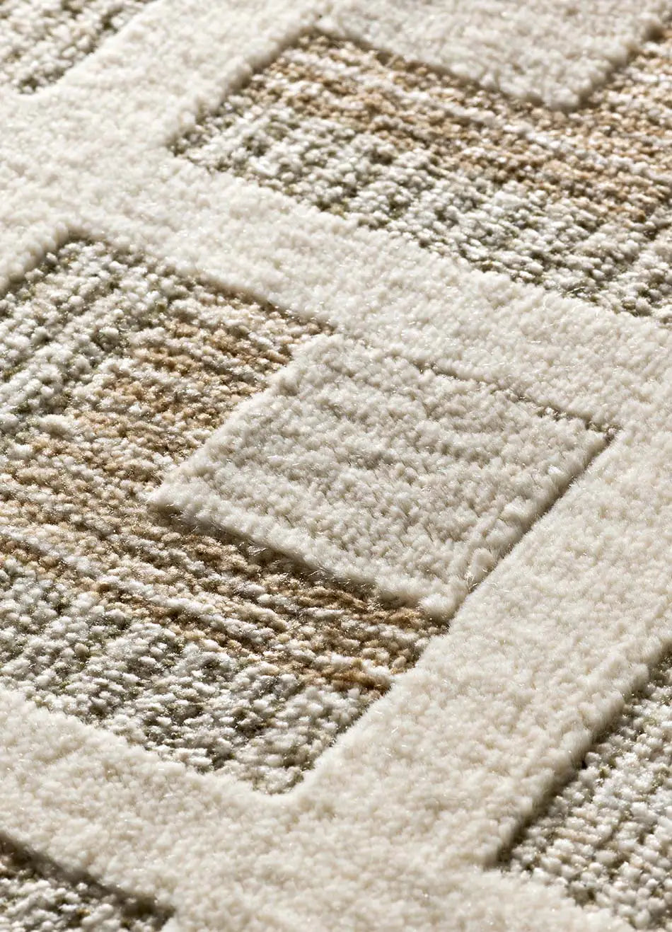 Alfombra geométrica detalle ONA 52094 02 Beige Universal
