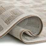 Alfombra geométrica detalle doblado ONA 52094 02 Beige Universal