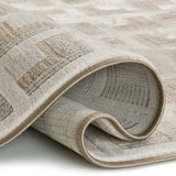 Alfombra geométrica detalle doblado ONA 52094 02 Beige Universal