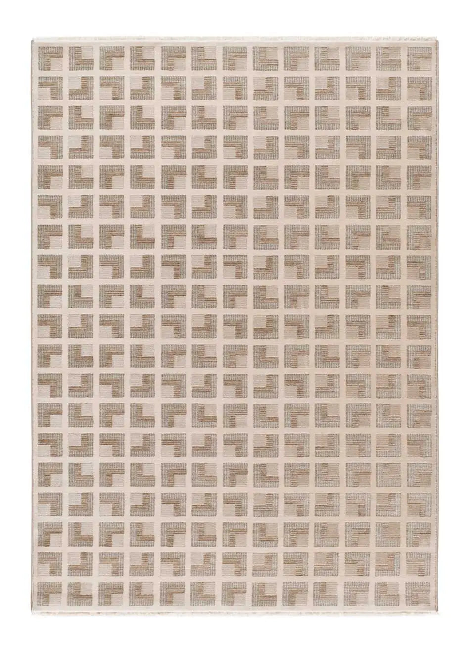 Alfombra geométrica ONA 52094 02 Beige Universal