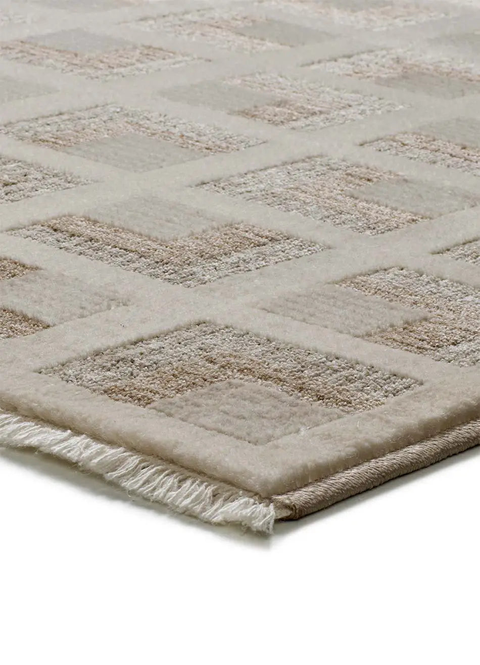 Alfombra geométrica esquina ONA 52094 02 Beige Universal