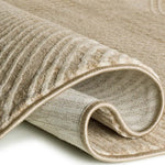 Alfombra geométrica detalle doblado ONA 52100 02 Beige Universal