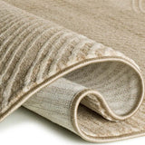 Alfombra geométrica detalle doblado ONA 52100 02 Beige Universal