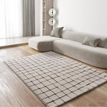 Alfombra geométrica RETRO 12898 04 Blanco Universal Ambiente