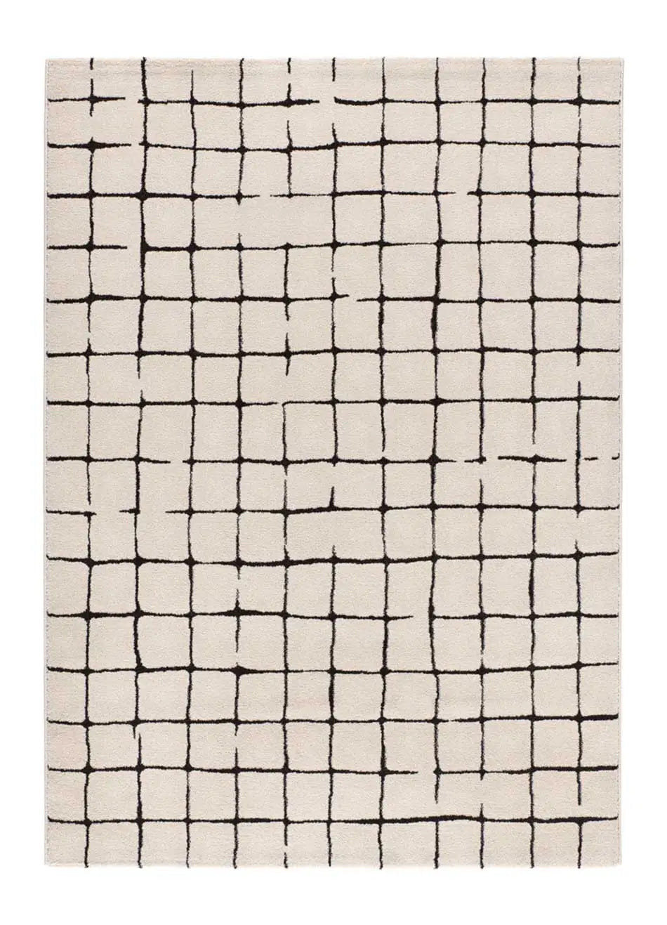 Alfombra geométrica RETRO 12898 04 Blanco Universal