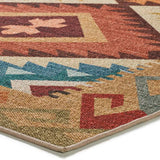 Alfombra Serak 1050 21 Multi Esquina Universal XXI
