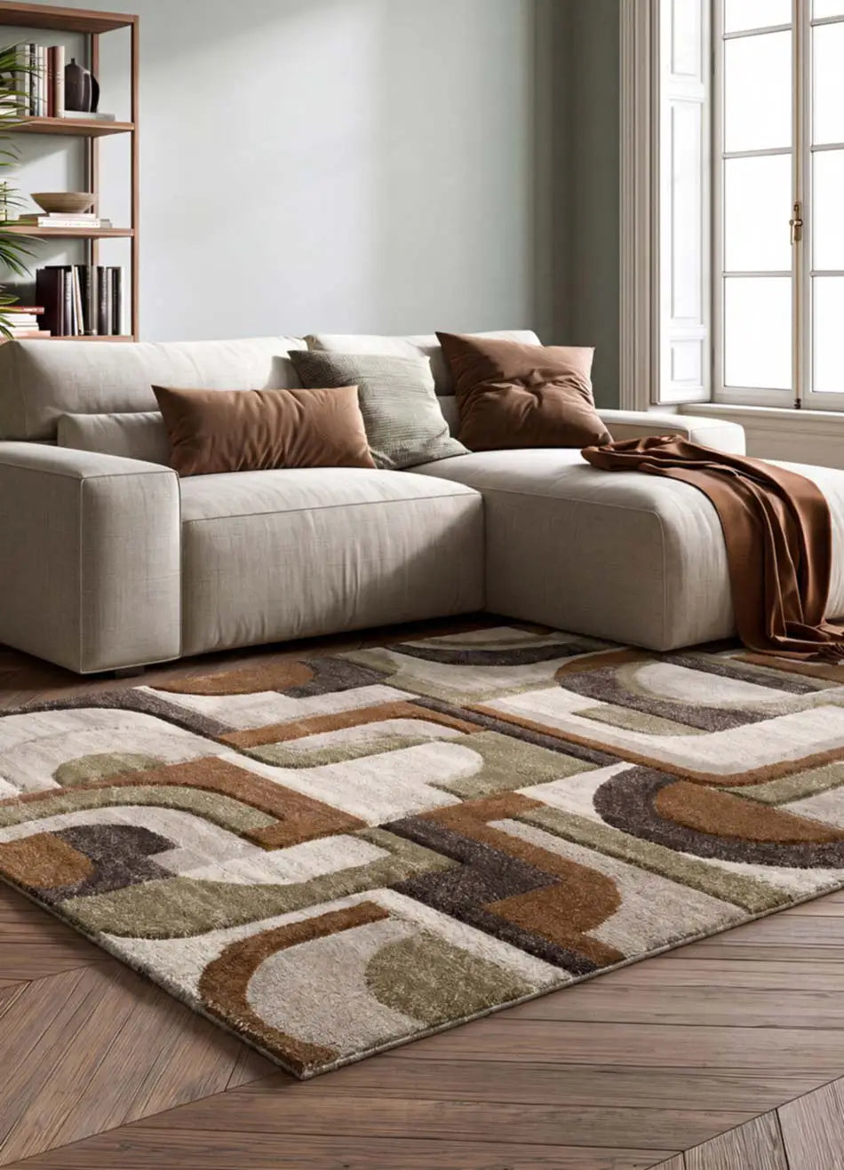 Alfombra Teva 28006 21 Multi Salón Universal XXI