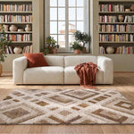 Alfombra Teva 54027 02 Beige Para salón Universal XXI